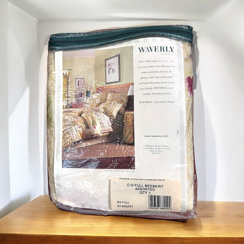 Waverly Wynfield Manor Homeysuckle Bedskirt FULL NEW 81200237